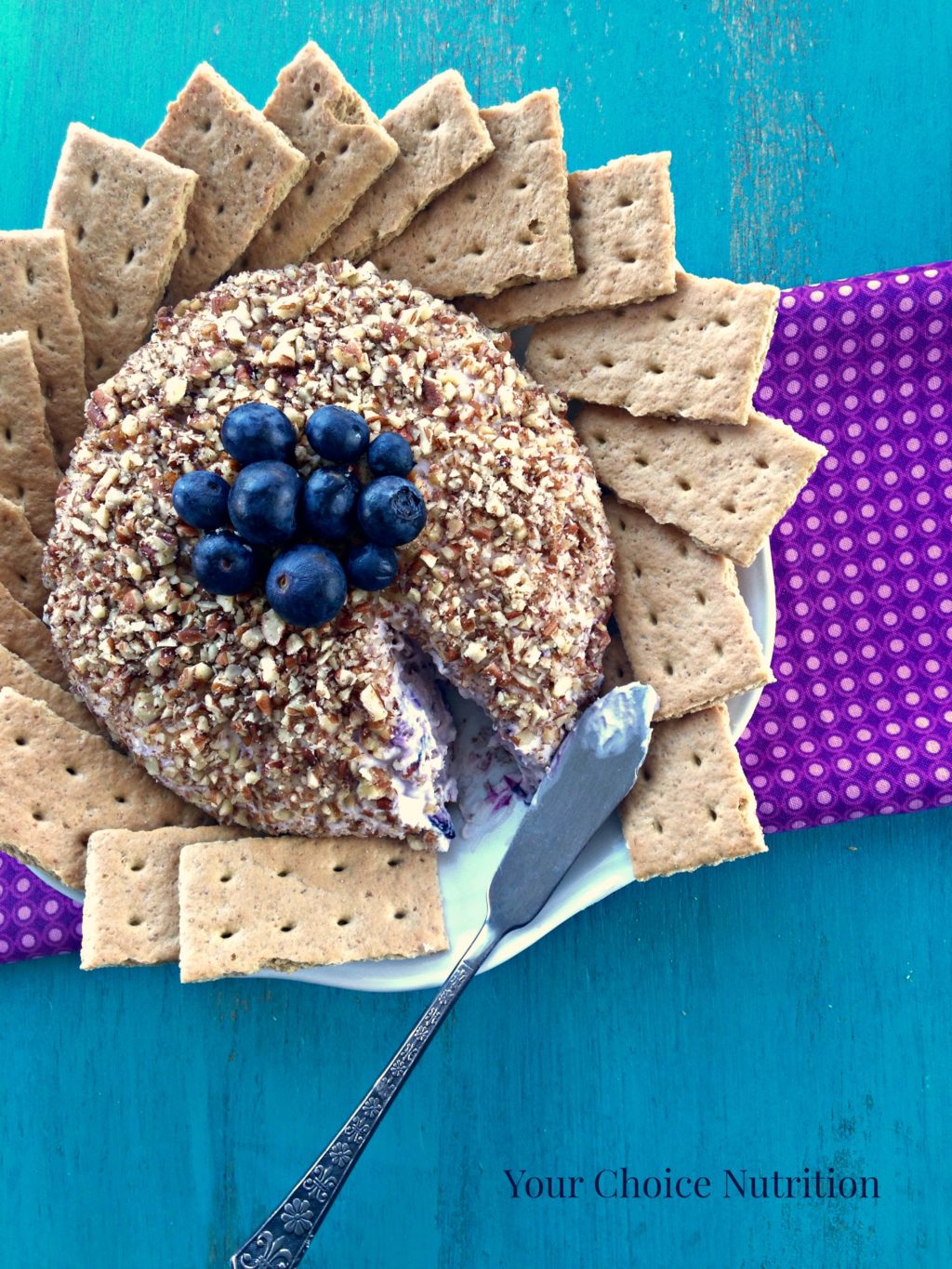 Blueberry Pie Cheese Ball - Your Choice Nutrition