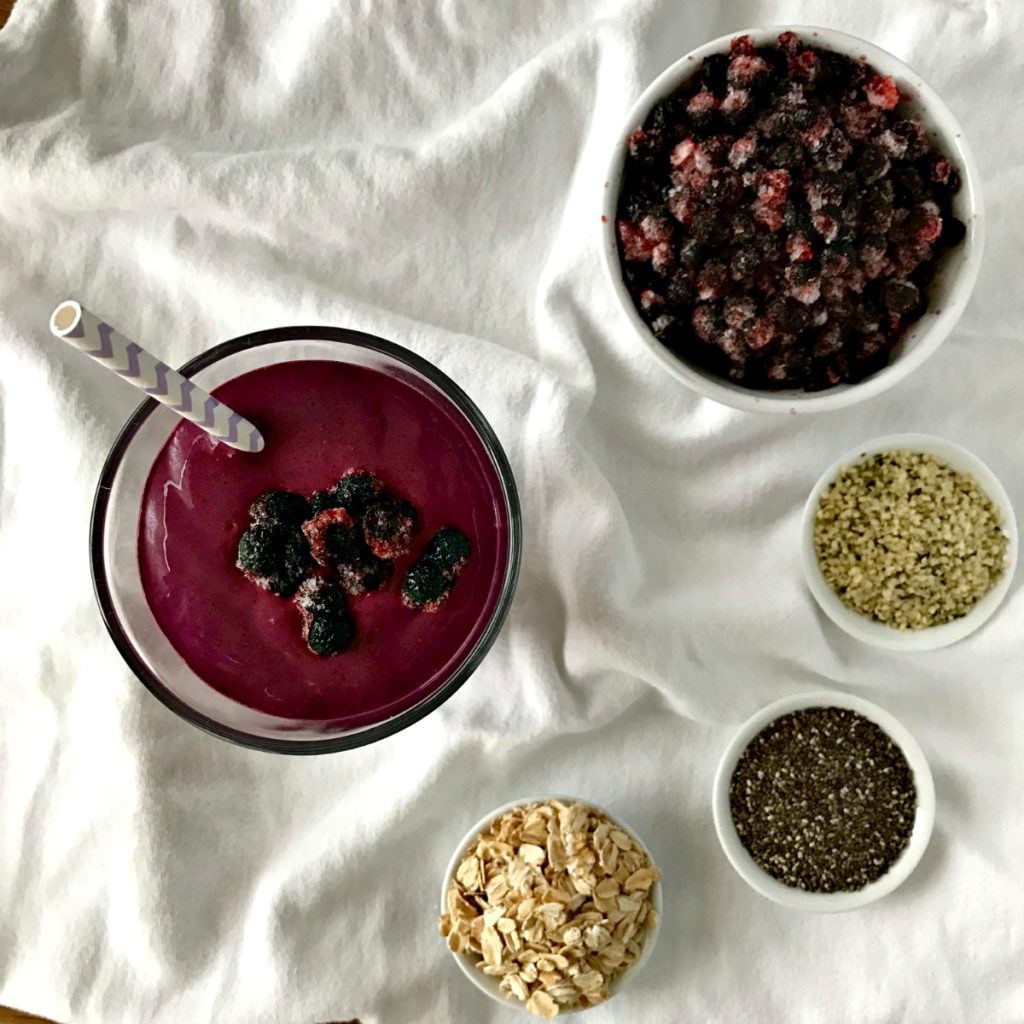 Wild Blueberry Vanilla Breakfast Smoothie - Your Choice Nutrition