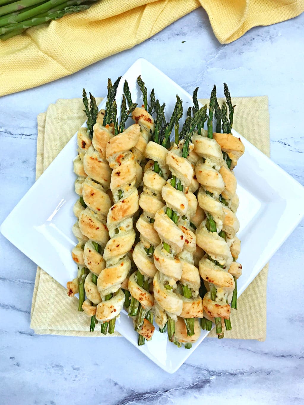 Puff Pastry Wrapped Cheesy Asparagus - Your Choice Nutrition