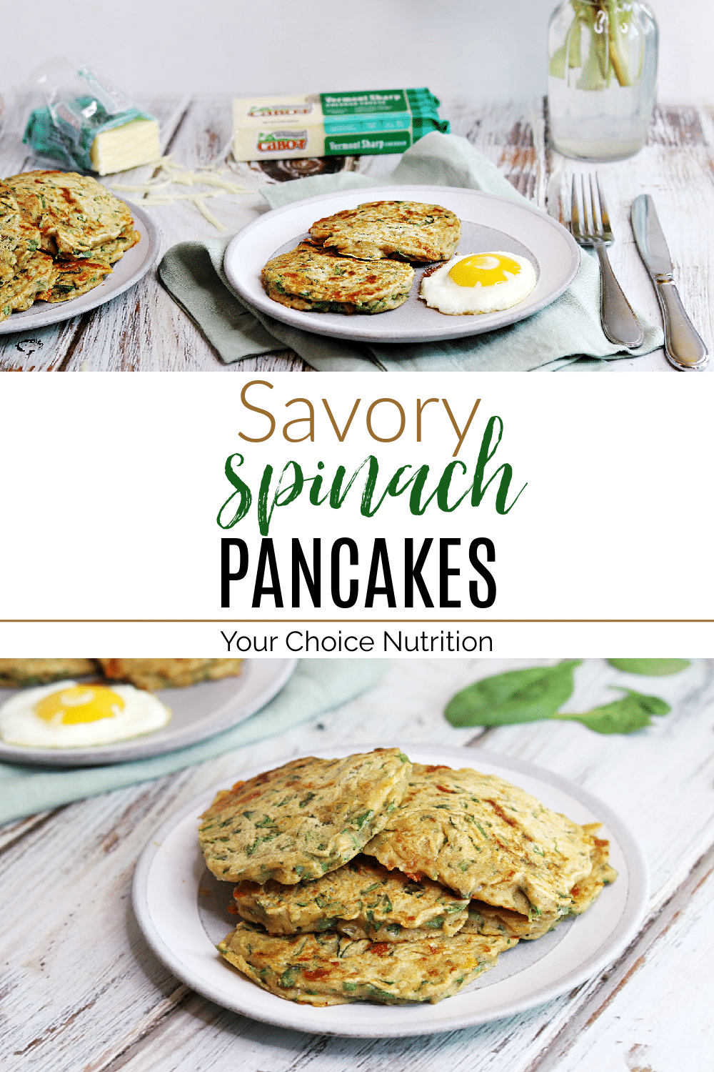 Savory Spinach Pancakes - Your Choice Nutrition